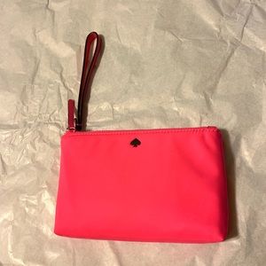 NWT Kate Spade Jae Double ZIP Wristlet Bright Pink